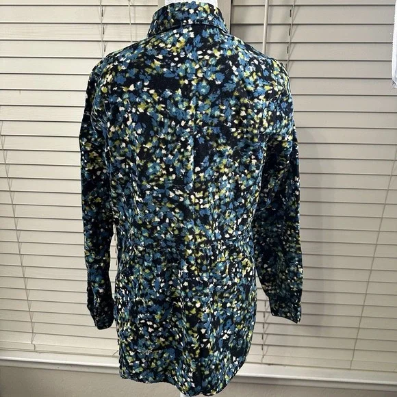 J. Jill Corduroy Button Up Long Sleeve Shirt No size Tag ? Medium Petite READ - Picture 2 of 13